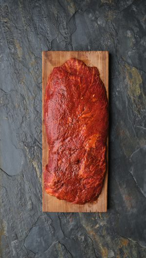 Flank on a Plank Espresso Rub